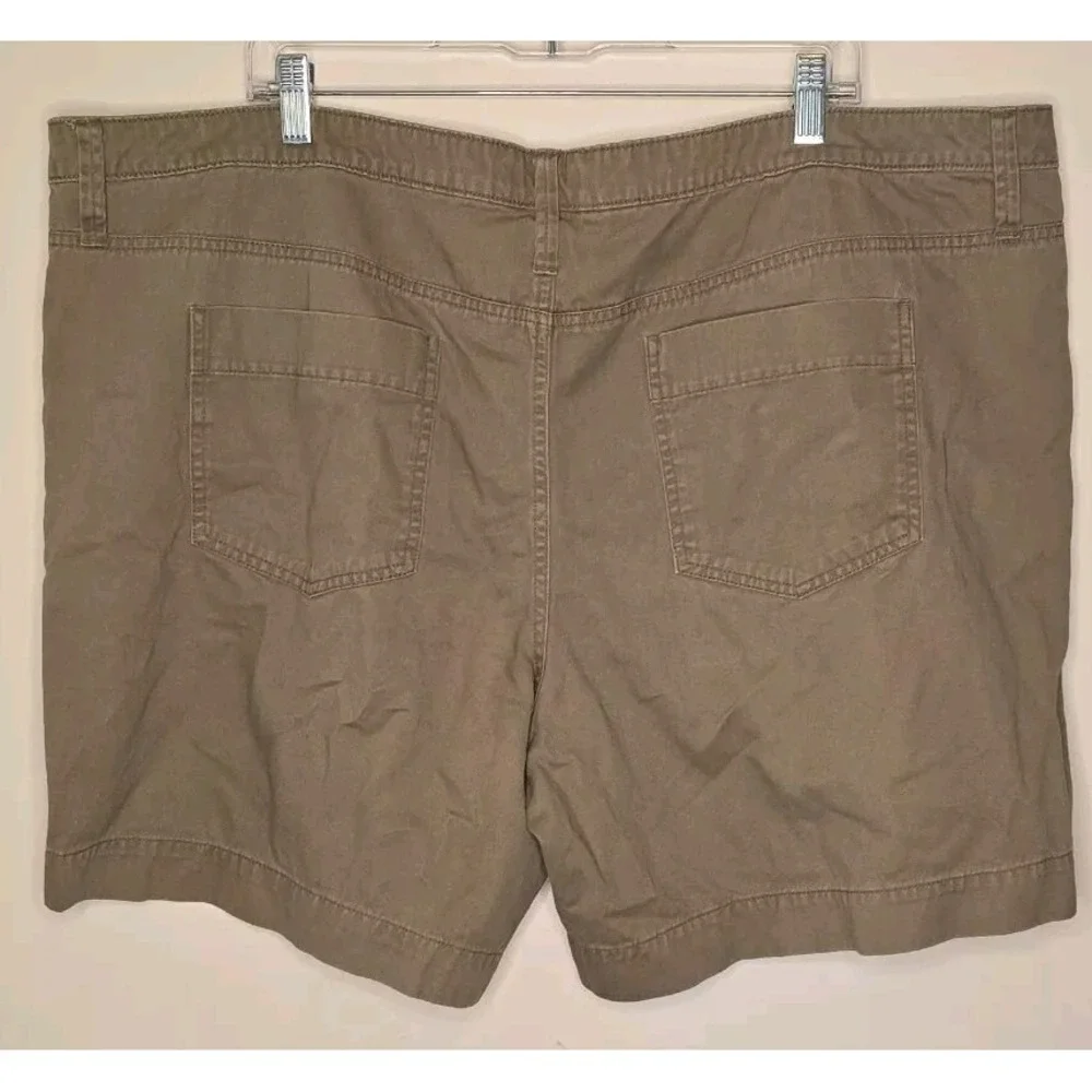 Faded Glory Cargo Shorts Khaki Outdoor Hiking Casual Women's 24W‎  (23W)